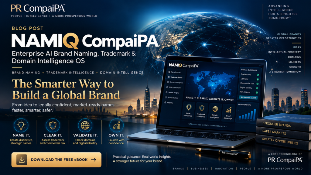 NamiQ CompaiPA Unlock Global Brand Naming, Trademark Search & Domain Name Viability