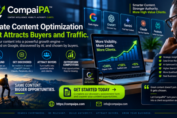 CompaiPA, Create Content Optimization That Attracts Buyers and Traffic
